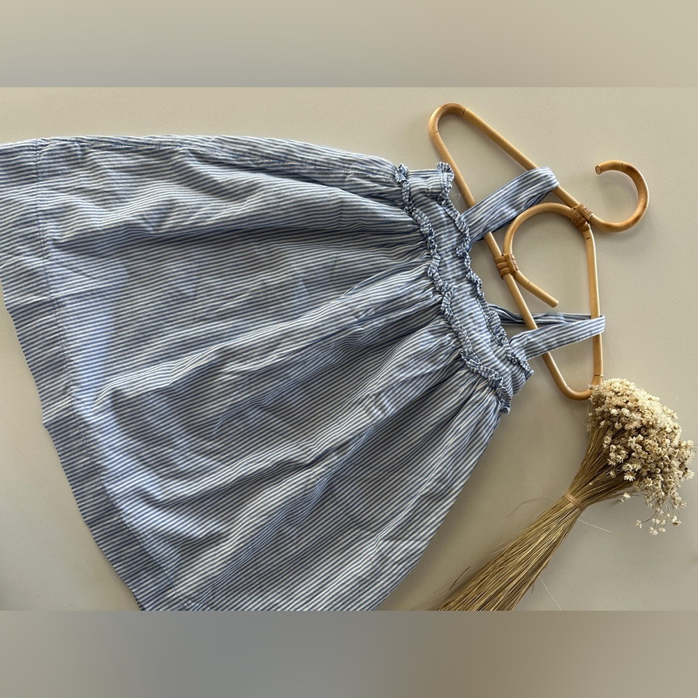 •sold•Baby Gap Pinstripe Summer Strappy Dress